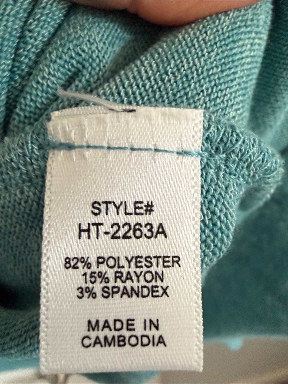 Cozy Teal Crewneck Sweatshirt - Zenana Sweater - Picture 4 of 5